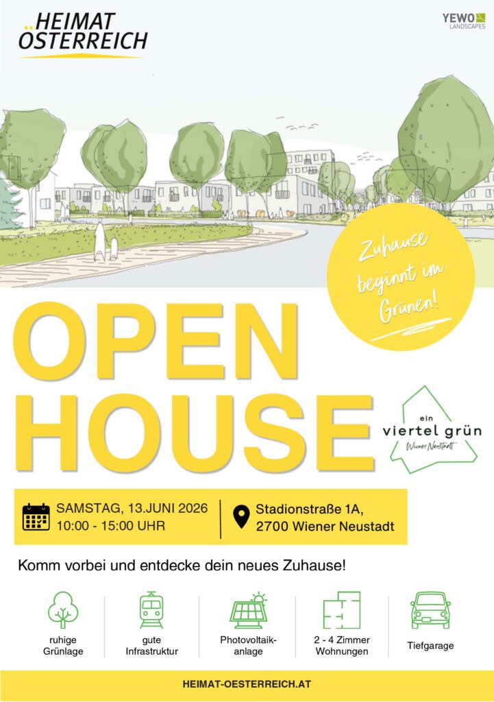 Open House Heimat Österreich / ein viertel grün